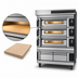 Thumbnail image #4 for Moretti Forni serieS S140E 3-Deck Electric Pizza Deck Oven with Prover