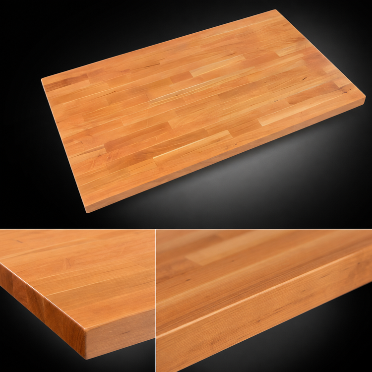 Product image #4 for Boos Block American Cherry Edge Grain Kitchen Countertop, 84 x 25 x 1-1/2 Inch, Varnique Finish