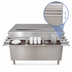 Thumbnail image #4 for 60-Inch Stainless Steel Cashier-Serve Counter with Built-In Urn Trough and Drop Shelf