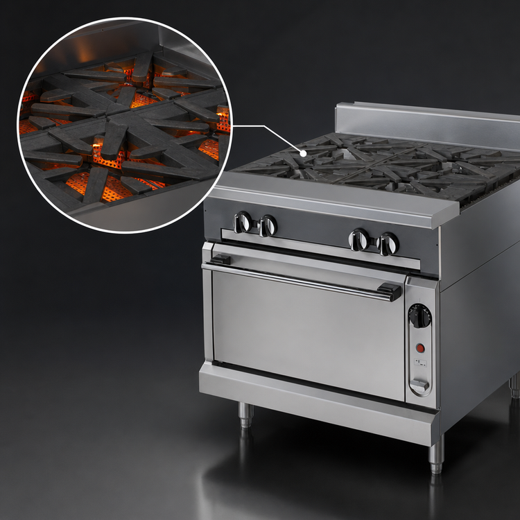 Product image #4 for Vulcan V Series 18-Inch Heavy Duty Gas Charbroiler with Storage Base and Cabinet Door