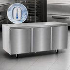 Thumbnail image #4 for Delfield 4572NP 72-Inch 3-Section Worktop Freezer, 3 Doors, 0°F to 5°F, Rear-Mounted Self-Contained Refrigeration
