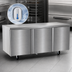 Thumbnail image #4 for Delfield 72-Inch Three-Section Worktop Freezer with 3 Doors, Rear-Mounted Self-Contained R290 Refrigeration