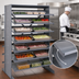 Thumbnail image #4 for Quantum Double-Sided Sloped Pick Rack, 16-Shelf Configuration, 800 lb Capacity, 36 x 36 x 60 Inches