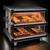 Thumbnail image #4 for Hatco Glo-Ray Designer Slant 2-Shelf Countertop Merchandising Display Warmer, 30.25 Inches