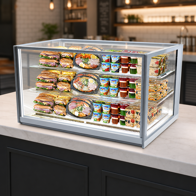 Product image #4 for Federal Industries Italian Glass 48-Inch Drop-In Refrigerated Counter Display Case (ITR4826)