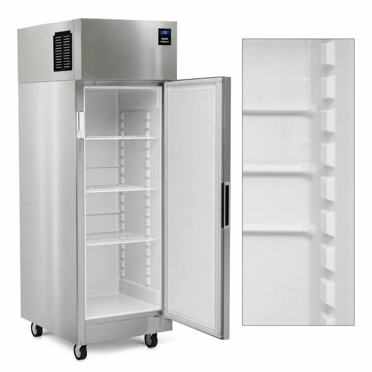 Product image #5 for Delfield 1-Section Reach-In Refrigerator, Solid Door, 19 Cu. Ft., Top-Mounted R290