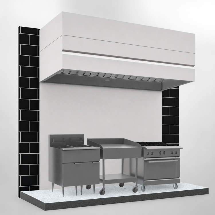 Product image #5 for Avtec SimpleSpec 48-Inch Wall-Mounted Type I Box Canopy Hood, 60-Inch Deep, 430 Stainless Steel