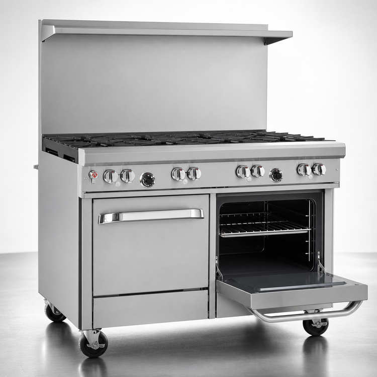 Product image #4 for Southbend Ultimate 48-Inch Gas Restaurant Range with 6 Open Burners, 1 Standard Oven, and Cabinet Base