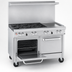 Thumbnail image #4 for Southbend Ultimate 48-Inch Gas Restaurant Range with 2 Star/Sauté Burners, 2 Non-Clog Burners, 24-Inch Griddle, Standard Oven, and Cabinet Base