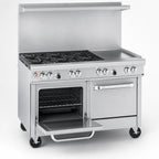 Thumbnail image #4 for Southbend (Middleby) Ultimate 4484DC-2G 48-Inch Gas Restaurant Range with 4 Open Burners, 24-Inch Griddle, Standard Oven