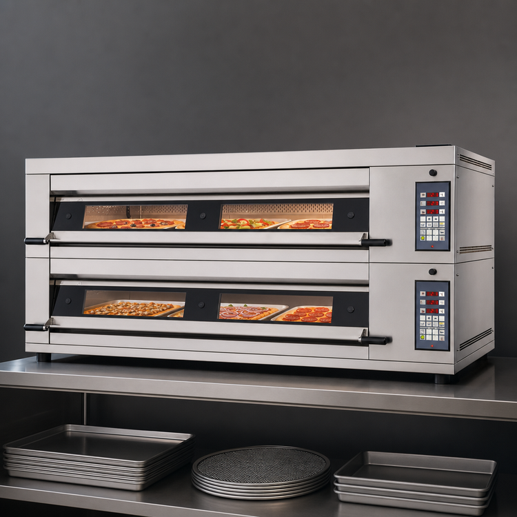 Product image #4 for Artisan Stone Double-Deck Electric Deck Oven, 3-Pan Capacity Per Deck