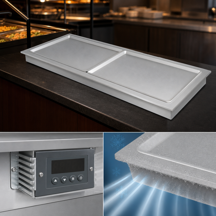 Product image #4 for Hatco FTBX-2 39-Inch Drop-In Remote Frost Top, 2 Full-Size Sheet Pan Capacity