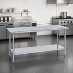 Thumbnail image #4 for Duke Manufacturing 416S-3084 84 x 30-Inch Stainless Steel Work Table with Undershelf, 400 Series Top, Without Backsplash