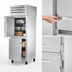 Thumbnail image #4 for True Spec Series One-Section Pass-Thru Freezer with Stainless Steel Half Doors and Self-Contained Top-Mounted Refrigeration