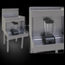 Thumbnail image #4 for Glastender 18-Inch Freestanding Stainless Steel Underbar Blender Station with Drainboard Top