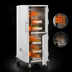 Thumbnail image #4 for Mobile Split-Cavity Heated Holding Cabinet with Half Doors and Humi-Temp Heat System