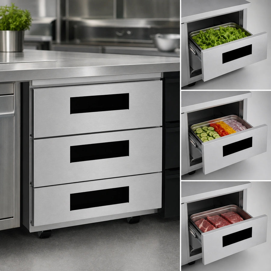 Three-Drawer Storage