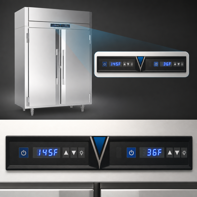 Product image #5 for Victory UltraSpec Extra Wide Pass-Thru Dual Temp Warming Cabinet/Refrigerator