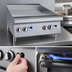 Thumbnail image #4 for Garland 24-Inch Countertop Heavy-Duty Gas Griddle with Snap-Action Thermostatic Controls and Smooth Steel Plate, 56,000 BTU