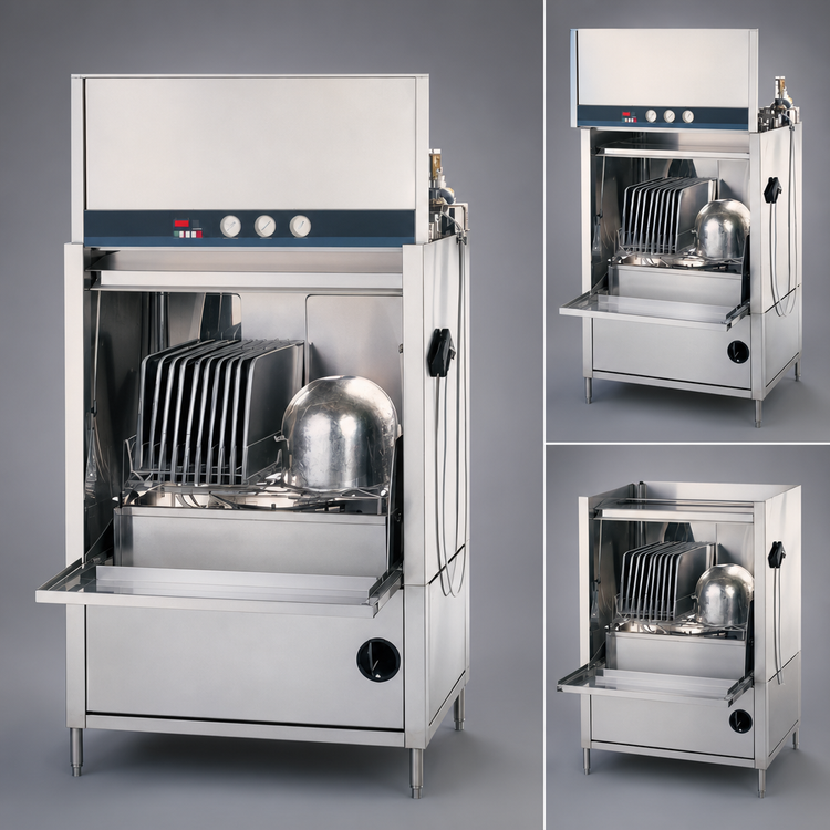 Product image #4 for Champion PP-20 Front-Loading Stainless Steel Pot, Pan and Utensil Washer with Booster Heater