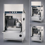 Thumbnail image #4 for Champion PP-20 Front-Loading Stainless Steel Pot, Pan & Utensil Washer with Booster Heater, Dual Rack, 25 Racks/Hour