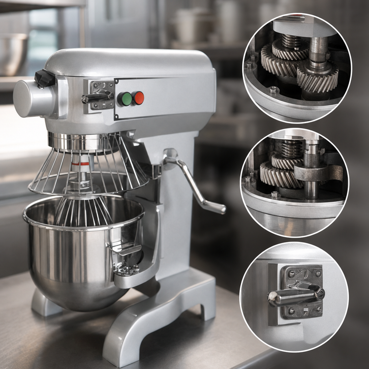 Product image #4 for Uniworld UPM-10E 10 Quart Countertop Planetary Mixer