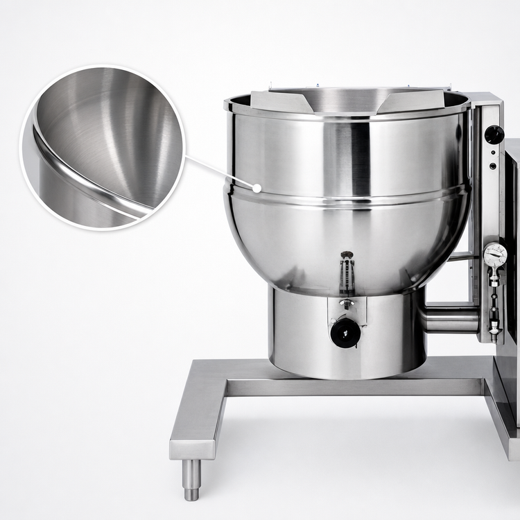 Product image #4 for Groen Electric 40-Gallon Tilting Steam Kettle with 2/3 Jacket and Digital Controls