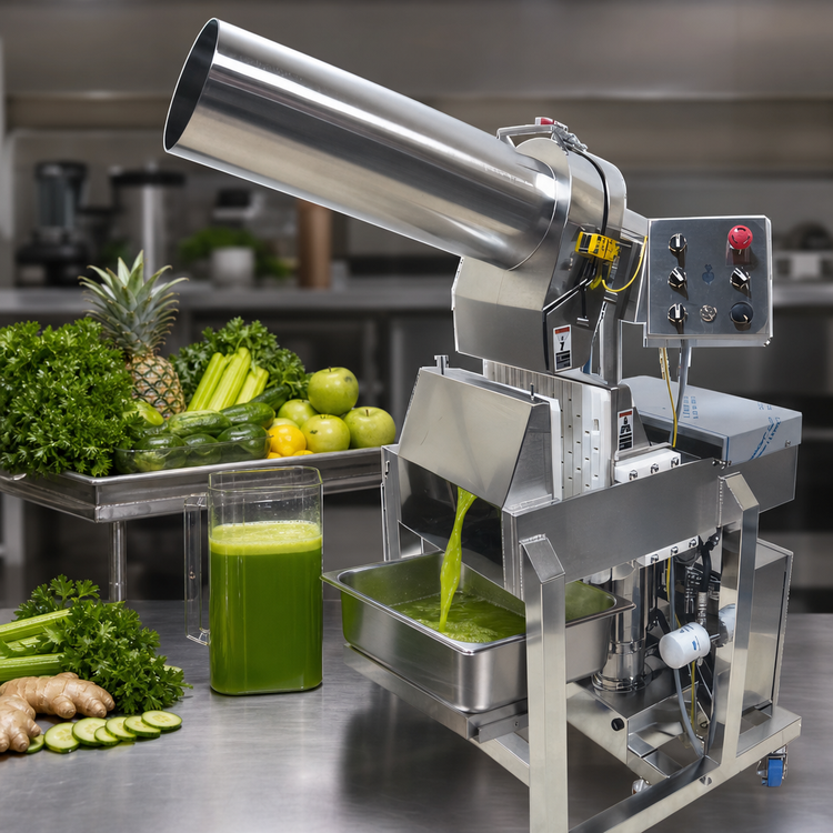 Product image #4 for Juiced Rite M75 Cold Press Hydraulic Continuous Feed Floor Model Juicer, 10-30 Gallons Per Hour