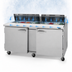 Thumbnail image #5 for Turbo Air PRO Series PST-72-N Two-Section Sandwich/Salad Prep Table, 72 5/8-Inch, 19 Cu. Ft., 18-Pan, Rear-Mounted Self-Contained