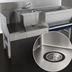 Thumbnail image #4 for Advance Tabco Prestige Uni-Serv 60-Inch Stainless Steel Speed Bar with Left Ice Bin, Dump Sink, and Blender Station