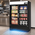 Thumbnail image #4 for Turbo Air Two-Section Swing Door Glass Door Merchandiser Freezer, 39.88 Cu. Ft., Bottom-Mount, Black, 115V