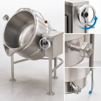Thumbnail image #4 for Crown ELT-40 40 Gallon Electric Tilting Steam Kettle with Tri-Leg Base