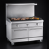 Thumbnail image #4 for Southbend Platinum 48-Inch Heavy Duty Gas Range with Charbroiler, Cast Iron Grates, and Two Cabinets