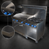 Thumbnail image #4 for Comstock-Castle 60-Inch Commercial Gas Range with 6 Star Burners, 24-Inch Griddle, 31-Inch Oven, and Cabinet Base Storage