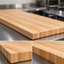 Thumbnail image #4 for John Boos Boos Block 72-Inch x 27-Inch Edge Grain Maple Kitchen Countertop, 1-1/2-Inch Thick, Varnique Finish