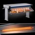 Thumbnail image #4 for Hatco Glo-Ray Designer Dual Infrared Strip Heater with 14-Inch Designer Stands, 69-1/2 Inch Wide, Aluminum, 6-Inch Spacing