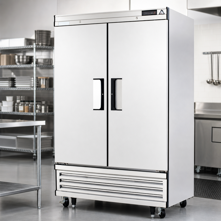 Product image #4 for Everest Refrigeration EBSF2 Two-Section Reach-In Freezer, 48 Cu. Ft., Bottom-Mounted Self-Contained Refrigeration