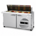 Thumbnail image #4 for Turbo Air PRO Series 60-Inch Mega Top Sandwich/Salad Prep Table, 2 Section, 24-Pan, Self-Contained Rear-Mount