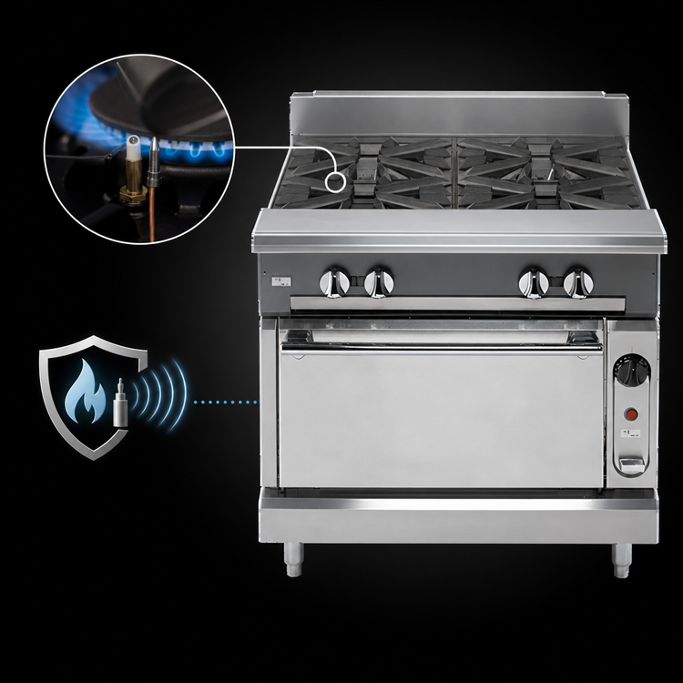 Product image #4 for Vulcan V Series 36-Inch Heavy Duty Gas Range with 6 Open Burners and Cabinet Base