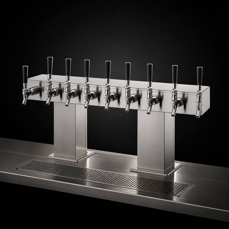 Product image #4 for Perlick Back-to-Back Bridge Tee Countertop Draft Beer Tower