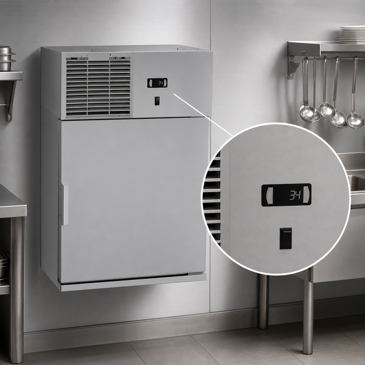 Product image #4 for Glastender 24-Inch Wall-Mount Refrigerator with Right-Hinged Stainless Steel Door, 3.9 Cu. Ft.