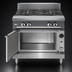 Thumbnail image #4 for Vulcan V Series Heavy Duty 36-Inch Gas Range with 3 Hot Tops and Cabinet Base