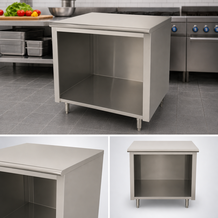 Product image #4 for Advance Tabco Special Value Series Economy 72" x 30" Flat Top Open Base Work Table