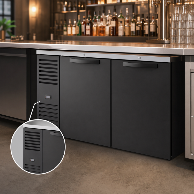 Product image #4 for True Premier Bar TBR60-RI 60-Inch Two-Door Refrigerated Back Bar Cooler
