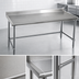Thumbnail image #4 for Spec-Master Marine Series Stainless Steel Work Table with 4-1/2-Inch Backsplash, Open Base, 108 x 36 Inches