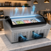 Thumbnail image #5 for KoolMore 32-Inch 4-Pan Countertop Ice Cream Display Freezer with Curved Glass Top