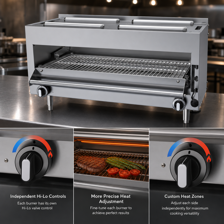 Product image #4 for US Range U Series Countertop Infrared Gas Salamander Broiler, 34-Inch Wide, 40,000 BTU