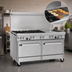 Thumbnail image #4 for Southbend Ultimate 60-Inch Commercial Gas Restaurant Range with 5 Burners, 24-Inch Griddle, Convection Oven and Cabinet Base