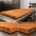 Thumbnail image #4 for John Boos Boos Block American Cherry Edge Grain Kitchen Countertop, 60 x 30 x 1-1/2 Inch