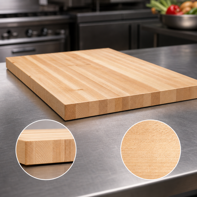 Product image #4 for John Boos Boos Block Edge Grain Northern Hard Rock Maple Kitchen Countertop, 36"W x 27"D x 2-1/4" Thick, Varnique Finish